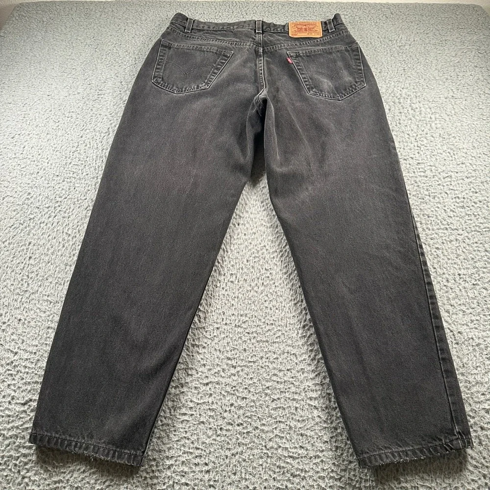 Levis Jeans Mens 36x30(35x30 Fits) 550 Relaxed Fit Black Straight Leg Vtg‎ 1999